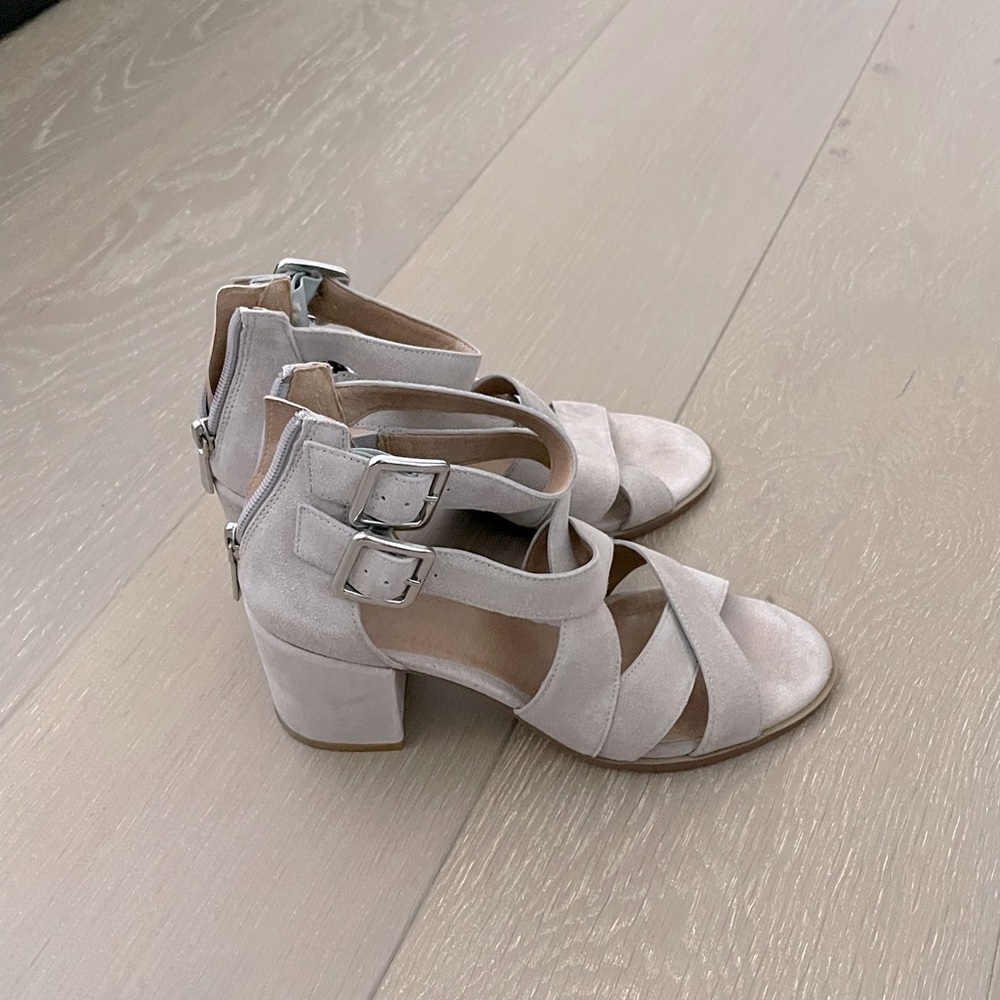 BP strappy block heels